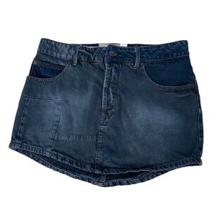 Free People Denim Mini Skirt Size 29 - Blue Jean Skirt, Summer Wear